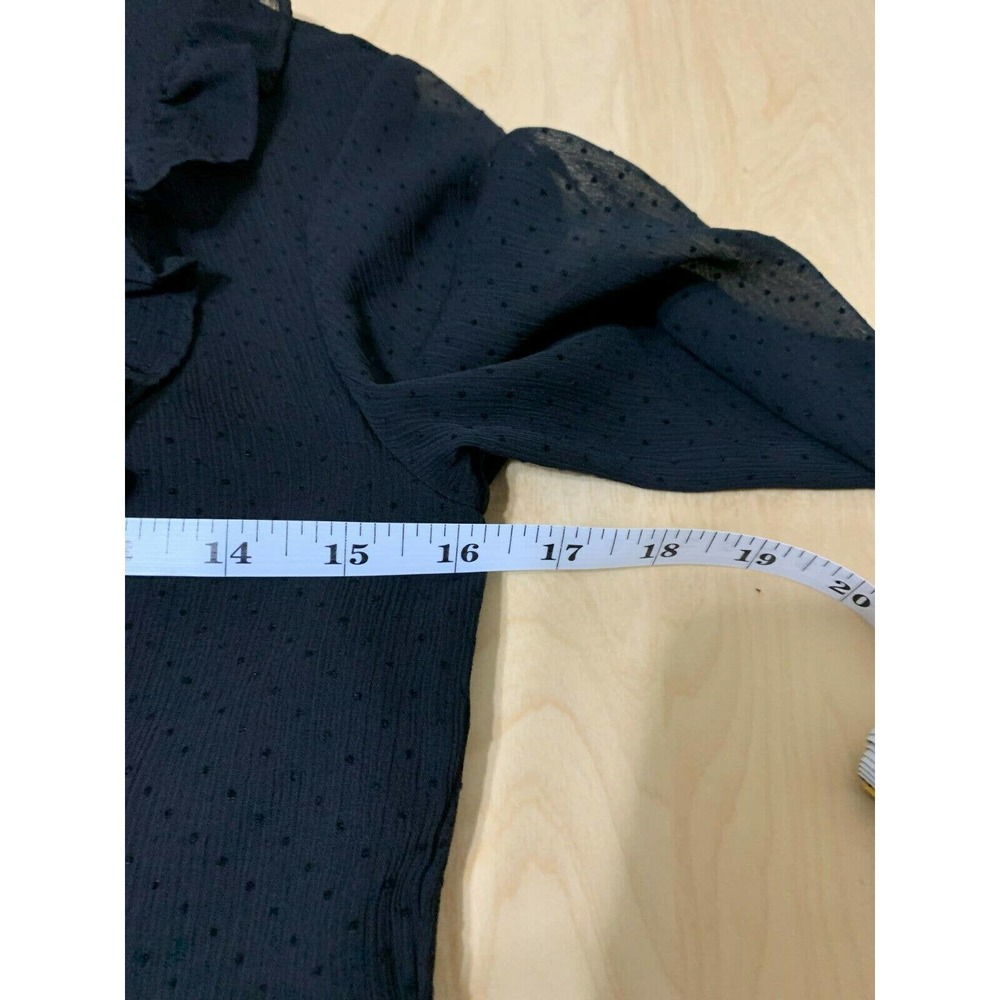 BCBGeneration Size XXS Ruffled Swiss Dot Dress - Picture 6 of 11